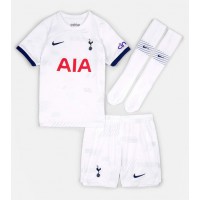 Camisa de Futebol Tottenham Hotspur Cristian Romero #17 Equipamento Principal Infantil 2024-25 Manga Curta (+ Calças curtas)